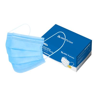 China Top Quality Stock Product 3Ply Dustproof All Level 3 Dad Mask Disposable Flat Top Surgical Face Masks for sale