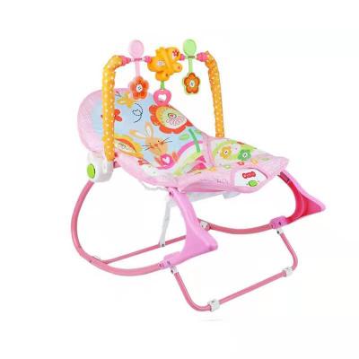 China Modern High Quality Automatic Girl Swing Chair Pale Pink Rocking Bouncer And Rocker for sale