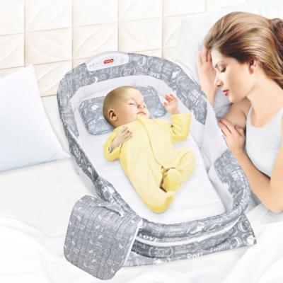 China 2021 Modern Baby Travel Cot Foldable Lengthened Baby Separated Sleeping Cot Soft And Comfortable Crib for sale