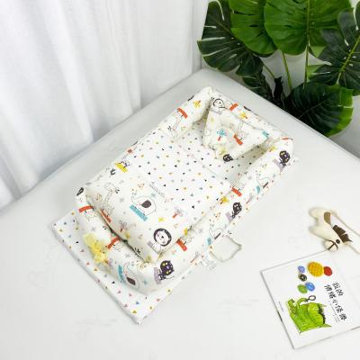 China Chinese Soft Cotton Sleep Sofa Folded Portable Travel Carry Baby Nest Bed for sale