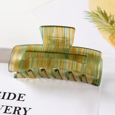 China Fashion Wholesale Cheap Korean Acrylic Acetate Hair Clips Big Hair Clips Barrette Fashion Women Girls Adjust Hair Accessories Claws for sale