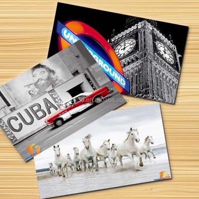 China Viet Nam Zebulun Wholesale Promotional Multi Design PP Plastic Lenticular Printing 3D Postcard for sale