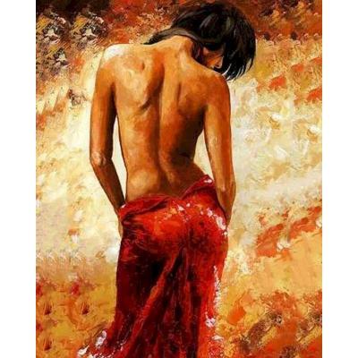 China Classical Painting By Number For Adult Hot Sale Diy Sexy Lady Subtract Oil Painting For Living Room And Office for sale