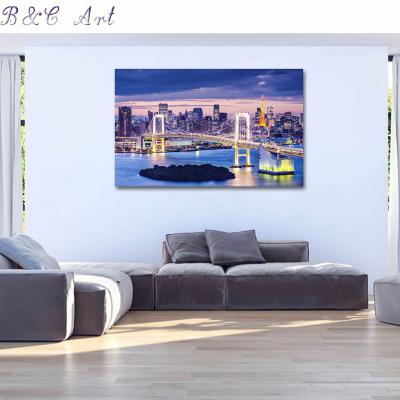 China Modern Custom HD Metal Wall Art Picture Design Decor High Chandelier Print Digital Photo Print On Canvas for sale