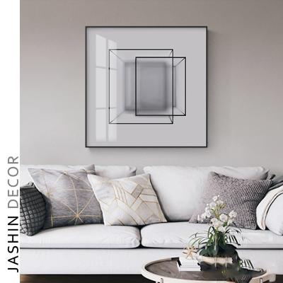 China Living room modern original abstract black and white wall painting sofa oil painting decorative painting for sale