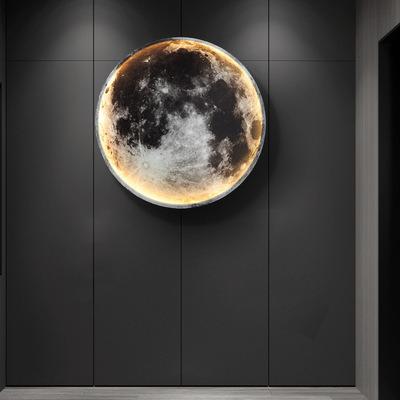 China Modern Modern Living Room Corridor Lights Decoration Universe Moon LED WallWall Wall Lamp For Hotel Bedroom for sale