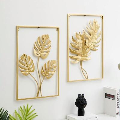 China Luxury Minimalist Xiamen QJX New Arrival Home Decor 3pcs Gold Deer Wall Decor Metal Wall Art Large For Lobby for sale