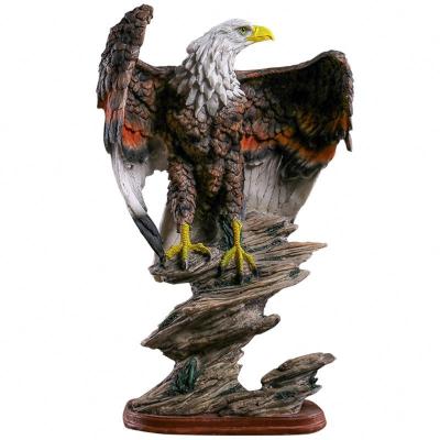 China QJX Europe Simulation Eagle Resin Ornament Decorative Decorations For Home On Sale for sale