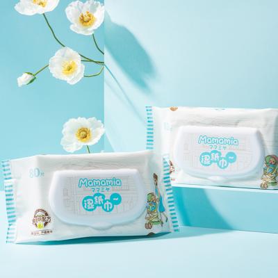 China Daily Life Customized Plant Based Biodegradable Organic Water Sensitive Baby Wipes Nonwoven Baby Cleaning Cloths for sale