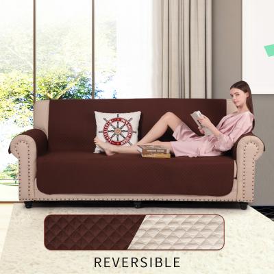 China Slipcover Latest Design Simple Three Seater Loveseat Protective Sofa Cover for sale