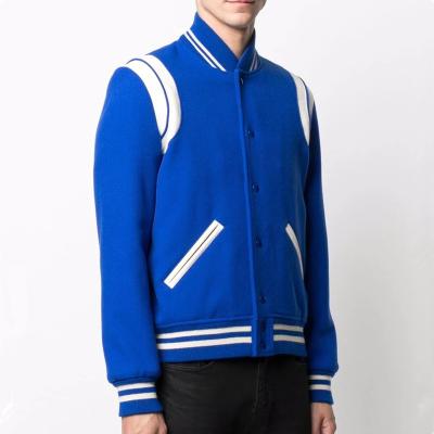 China Custom Sports Street Logo Baseball Embroidery Waist Letterman Men's Oversized Jackets More Wear Spring Bomber Jacket for sale