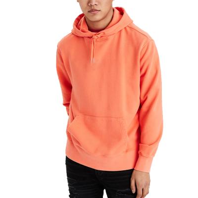 China Custom Embroidered 100% Cotton Men Breathable Pullover Pocket Hoodies for sale