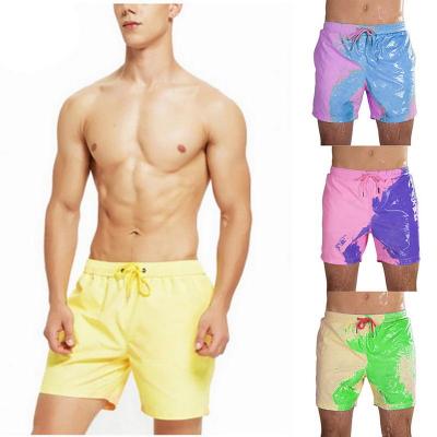 China Anti-Wrinkle Beach Shorts Men Magic Color Change Swimming Short Trunks Summer Swimwear Swimwear Shorts Quick Dry for sale