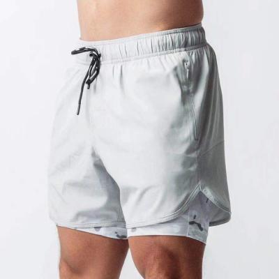 China Wholesale Anti-wrinkle Summer Basketball Workout Gym Running Liner Shorts Double Layer Sweat Tracker Shorts Men's Workout Shorts for sale