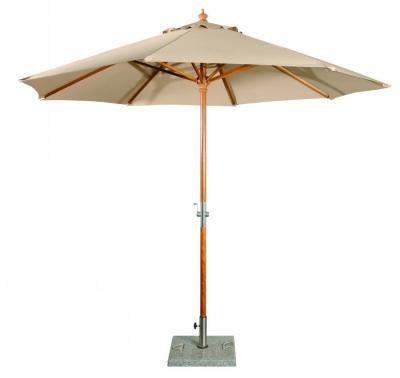 China 2020 Outdoor Furniture Popular Regular Wooden Parasol With Crank for sale