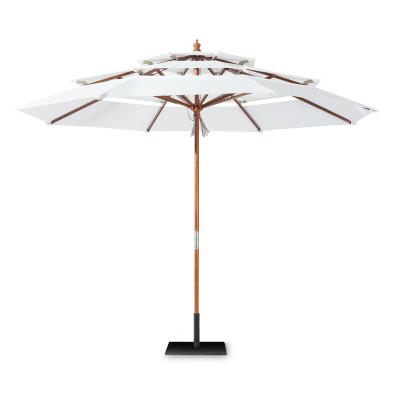 China Contemporary Aluminum Upright Sun Umbrella Patio Garden Umbrella With Auto-Tilt Outdoor Outdoor Furniture Aluminum Pole Round for sale