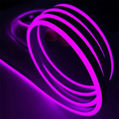 China Indoors Outdoors LED Neon Flex Strip SMD2835 LEDs 12V Waterproof Flexible Silicone Body for sale