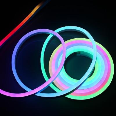 China Digital Dream Color RGB LED Neon Flex Flexible 12V IP65 Outdoor Decoration for sale