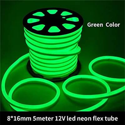 China Green No Fragile 816mm Led Neon Flex Tube Silica Gel 2.5cm Cutting for sale