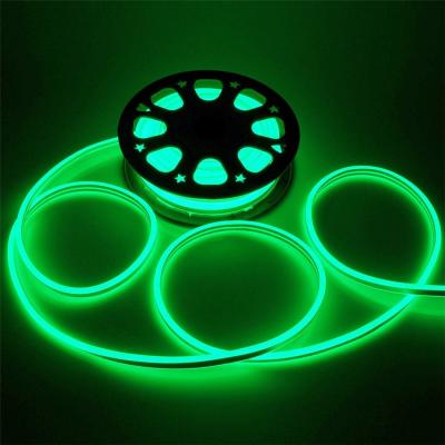 China Handmade 8w/M Led Flexible Tube Lights Neon Sign Christmas Halloweens Green Lighting for sale