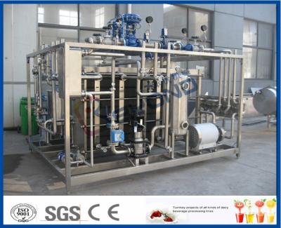 China Plc Touch Screen Milk Pasteurization Equipment With Plate Heat Exchanger for sale