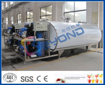 China Milk Cooling Stainless Steel Tanks for Cooling / Storage Fresh Milk Customized Size for sale