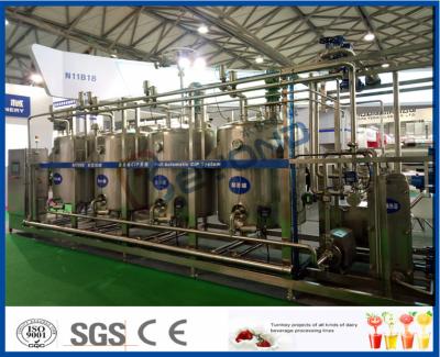 China Full Automatic Temperature Control PLC CIP Cleaning System With 4 Tanks Structure 3000L 5000L for sale