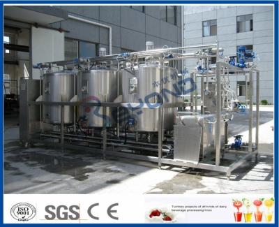 China 1000L - 10000L, das an der richtigen Stelle System, CIP-System-Milchindustrie mit 4 Behälter-Doppelleitungen säubert zu verkaufen