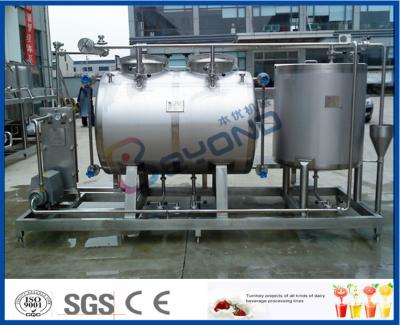 China 10tph Split Type Semi Auto CIP Cleaning System With SUS304 SS316 Material for sale