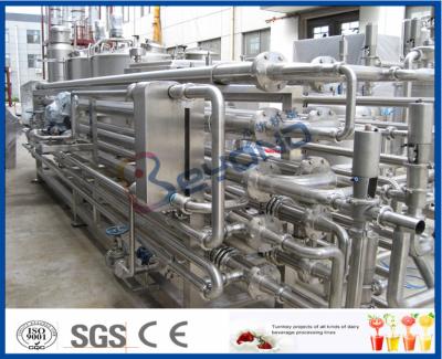 China 1000LPH 5000LPH SS 304 SS316L Tubular Uht Processing Equipment For Milk / Juice Production for sale