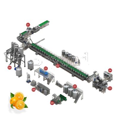 China Automatische 3 In1 Zitrusfrucht Juice Processing Machine zu verkaufen