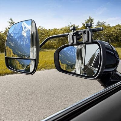 China Towing new strong clip on towing mirror with large, aerodynamically shaped mirror head and long mounting stick for wider trailers. for sale