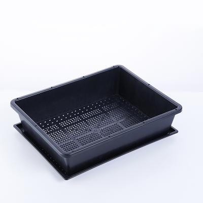 China Rectangle Stable Plastic Tray Plastic Tray Plastic Flat Seeding Tray for sale