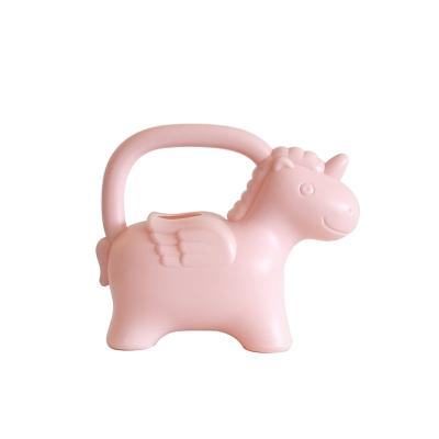 China ECO-frendly new design pp plastic colorful animal shape kids watering can for garden plant for sale