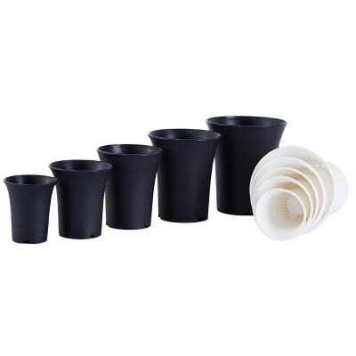 China Eco-friendly Factory Direct Homenote Size High Thicken Pots Succulent Plastic Round Orchid Flower Gardening Planters for sale