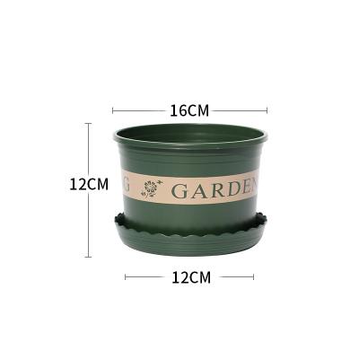 China Small bulky durable plastic flower pot made in eco-friendly factory for gardening for sale