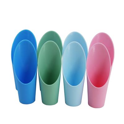 China Durable Plastic Potted Shovel Potted Plant Garden Bucket Succulent Hand Planting Scoop for sale