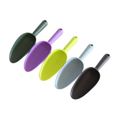 China Eco-friendly wholesale garden hand scoop shovel plastic trowels with marks for indoor outdoor planting for sale