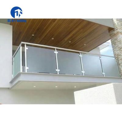 China Wholesale Modern DS 304 316 Customized Stair Frameless Aluminum U Channel Balcony Railing Glass Balustrade for sale