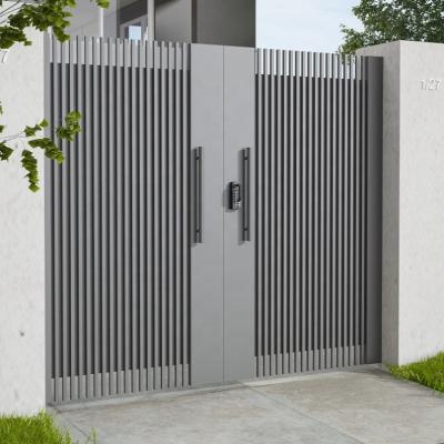 China Modern DS Electric Driveway Cast Slats Cantilaver Sliding Barrier Gate Aluminum Gate for sale