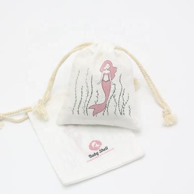 China Custom Cotton Zipper Pouch Canvas Drawstring Bags with Printed Logo Jewelry Linen Cotton Pouch Packaging for sale