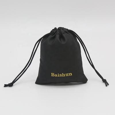 China Zipper PU Leather Bag Drawstring Recycle Gift Custom Wholesale Black Leather for sale