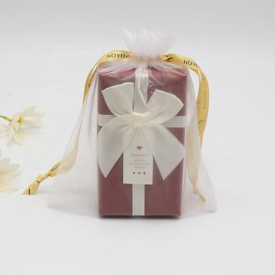 China Custom Packaging Zipper Organza Bags Gift Drawstring Organza Pouch for sale