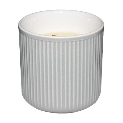 China Wholesale Customized Ceramic Massage Candle Ceramic Jars Different Color Flameless Candle Ceramic With Spout for sale