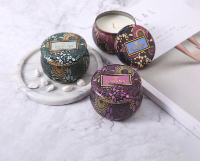 China Birthdays Tin Can New Product Scented Painting Of Aromatherapy Candles for sale