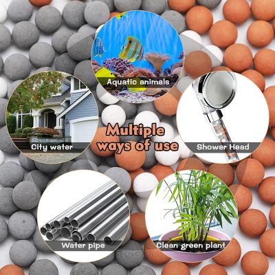 China 150g Viable 5.3oz Replacement Filtration Bead Stone Balls For Ionic Tourmaline Pack Shower Head Filter Balls Mineral Granite Large for sale