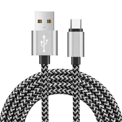 China MP3/MP4 Player USB TO TTY C 2 Color Nylon Braided Cable For Android Phone Charger Cable Tablets Wall And Car Charger Connection for sale