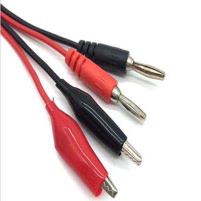 China Hot selling high quality copper and banana to alligator coaxial cable for sale