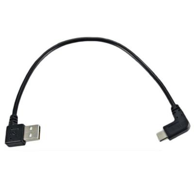 China COMPUTER Type C 90 Degree Angled USB Type-C To Angled USB Charges Adapter Cable for sale