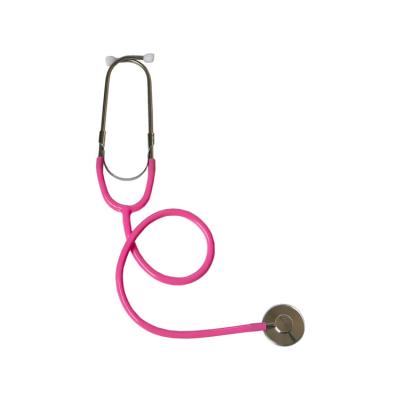 China Special for Pediatrician Pink Medical Household Portable Stainless Steel Stethoscope for Children Kids Pediatric for sale